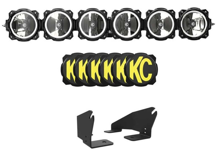 KC Hilites - 22c Polaris Rzr Pro R 39in 6light Led Light Bar Kit - 91343