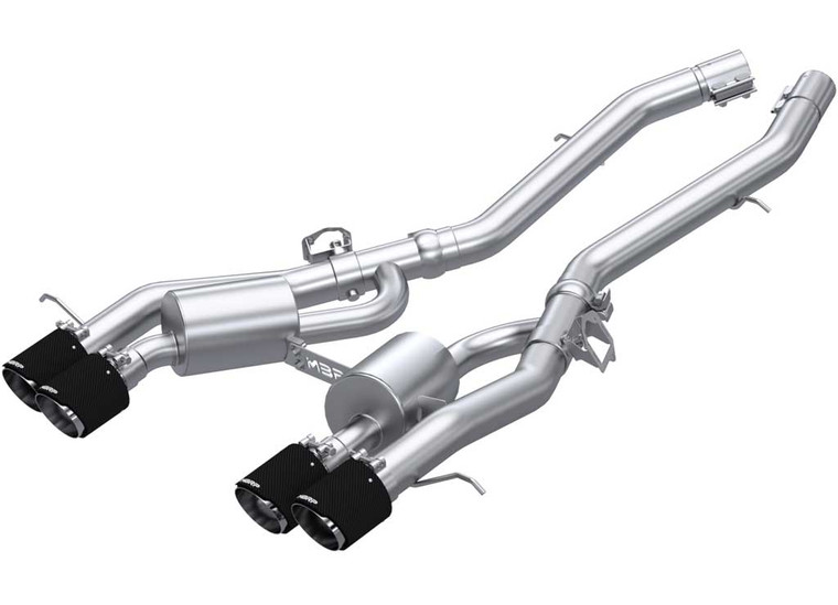 MBRP - 21c Bmw M4 G82/m3 G80 3.0l Ss 3 In Axleback Exhaust System Quad Carbon Fiber T - S45033CF
