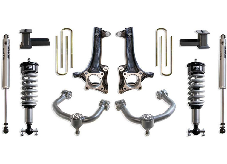 Maxtrac Suspension - 21c F150 2wd 6in Lift Kit W/ Fox Shocks & Upper Control Arms(formerly K884175f)grey - K884164FC