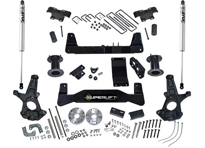 Superlift - 1418 (19 Legacy/ltd)silverado/sierra 1500 4wd 6.5in Lift Kit W/fox 2.0 Shocks - K161F