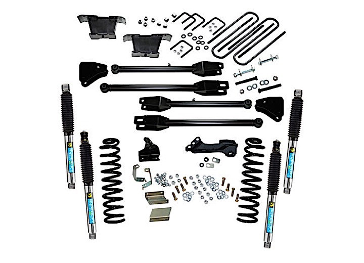 Superlift - 1116 Ford F250/f350 Super Duty 4wd Diesel 4in Lift Kit W/a 4 Link Conversion/superlift Shocks - K236