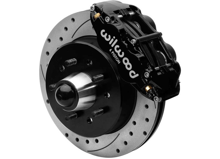 Wilwood - 6387 C10/c15 Forged Narrow Superlite 6r Big Brake Kit Hub & 1pc Rotor Black Powder - 140-15940-D