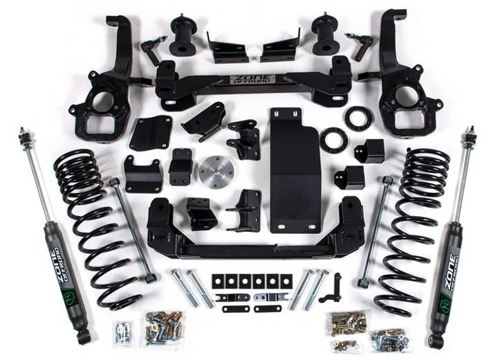 Zone Offroad - 2025 Ram 1500 4wd 4in Front 3in Rear Suspension Lift System  Large Bore  Nitro - D152N