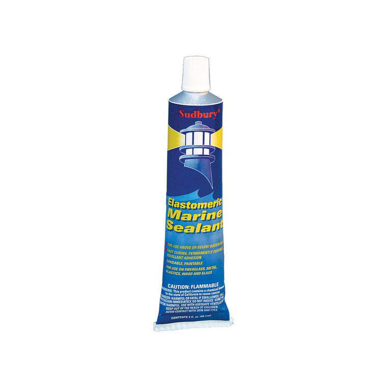 Sudbury Boat Care - Elastomeric Sealant White 3oz Tube Carded - 320