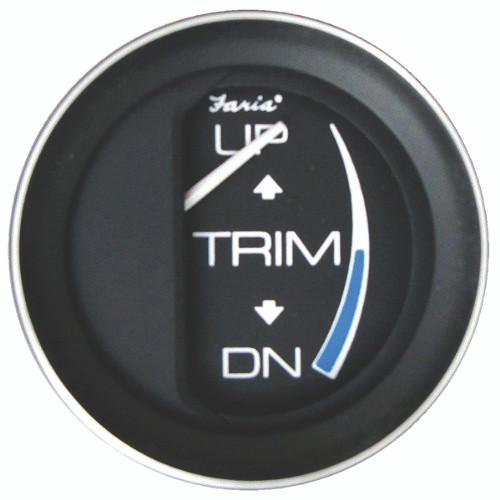 Riverside MFG. - Coral Trim Gauge(mercury/mariner/mercruiser/volvo Dp/yamaha 2001 And Newer) 2in Black - 13017