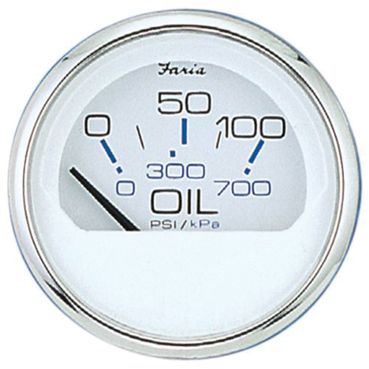 Riverside MFG. - Chesapeake Stainless Steel Oil Pressure Gauge(80 Psi) 2in White - 13802