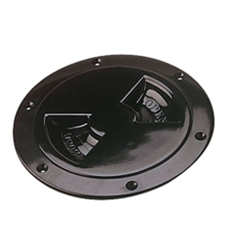 Sea Dog - Screwout Deck Plate6.5in Black - 337165-1
