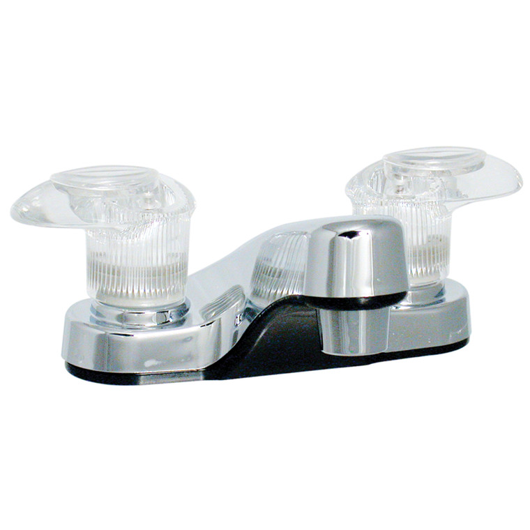 Valterra - Bathroom Faucet 4in 2 Lever 1/4 Turn Plastic Chrome - PF222301