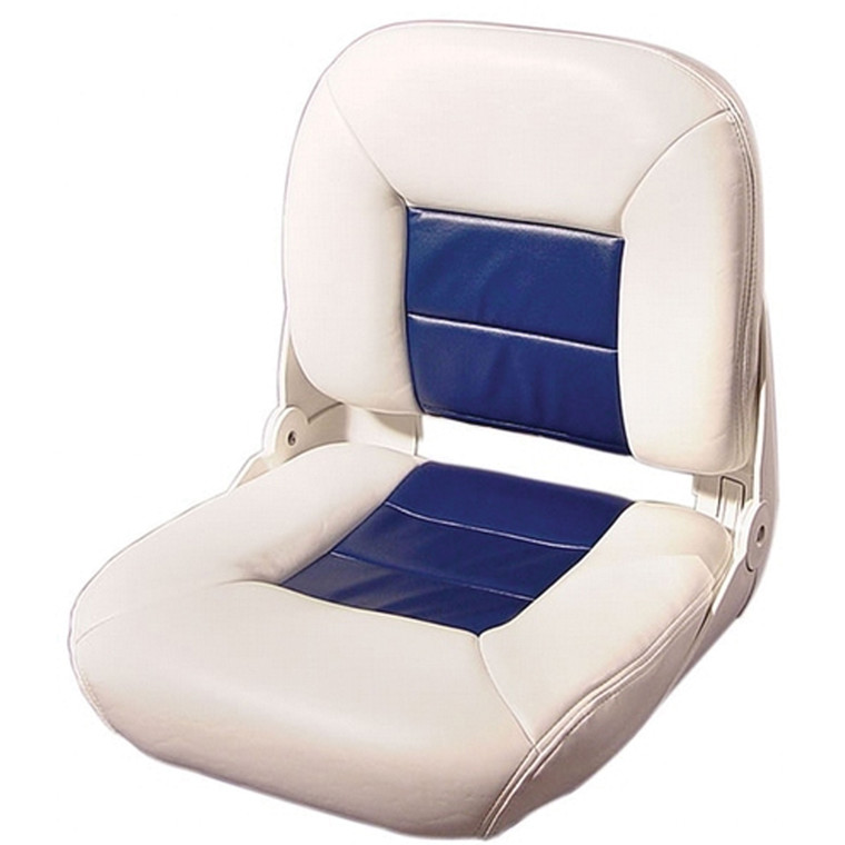 Tempress - Navistyle Lowback Boat Seatwhite/blue - 54678