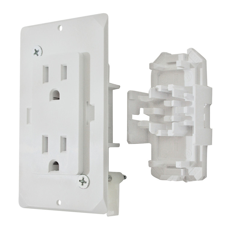 Valterra - 20 Amp Decor Receptacle With Cover  White - DG20TVP