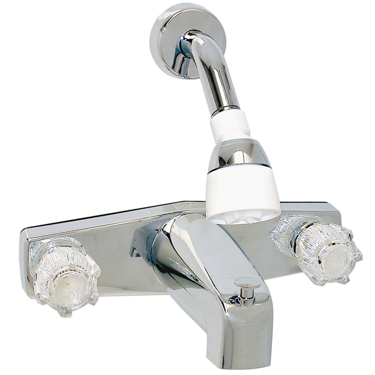 Valterra - Tub/shower Div Faucet Shower Head Kit 8in 2 Knob Plastic Chrome - PF214349