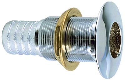Perko - Chromeplated Thruhull Connection For Use With 5/8in Hose - 0350004DPC