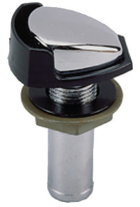 Perko - Chromeplated Fuel Tank Vent With Black Polymer Splash Guard For 5/8in Hose - 0506DP4CHR