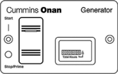 Cummins - Onan - Deluxe Remote Start Panel W/hour Meter For 3.67kw Rv Generators - 300-5332