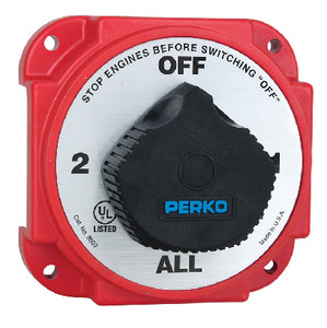 Perko - Heavy Duty Battery Selector Switch With Alternator Field Disconnect - 8603DP