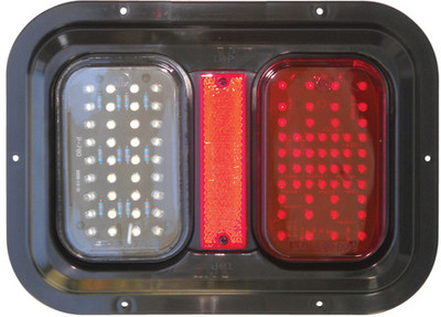 Valterra - Weatherproof Led Tail Lamp Turn Signal And Brake Light W/ Led Back Up Light - DG52721PB