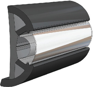 Taco Metals - Suproflex Rub Rail Kit60ft X 2in X 29/32in Black - V11-9990BBK60-2