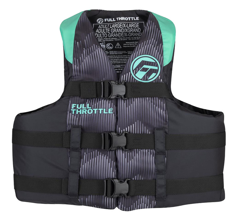 Onyx - Adult Nylon Life Jacketsmall/medium Aqua - 112200-505-030-22