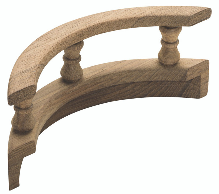 Whitecap - Teak Ltype 90 Degree Pin Rail Corner(outside) - 60803
