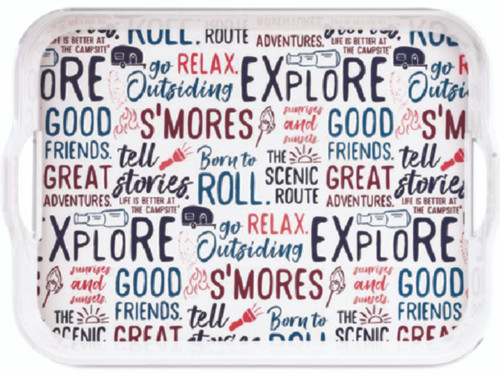 Camco - Libatc  Melamine Tray Graffiti Design - 53486