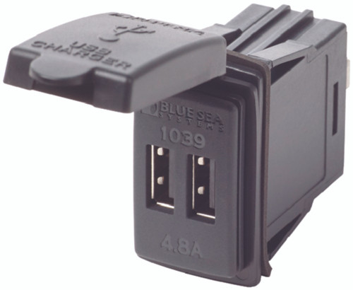 Park Power - Dual Usb Charger 48v Dccontura Switch Mount - 1038-BSS