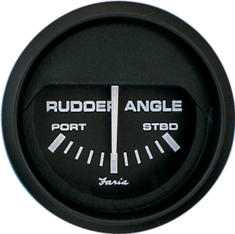 Riverside MFG. - Euro Rudder Angle Indicator Gauge2in - 12833