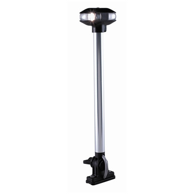 Perko - Verticalmount Folddown Combo Masthead/wht Allround Light131/8in Height Blk Polymer Top & Base - 1284DP0CHR