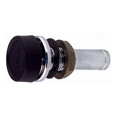 Perko - Straight Gas Tank Ventchromeplated Body With Black Polymer Splash Guard - 0570DP4BLK