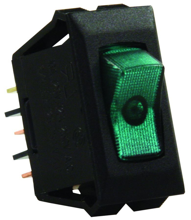 JR - Illuminated On/off Switch Green/black - 13695
