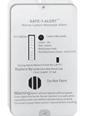 MTI Industries - Marine Carbon Monoxide Alarms 2 Units Wht Surface Mount 12 Vdc Hard Wire - FX-4- MARINE-2_PACK