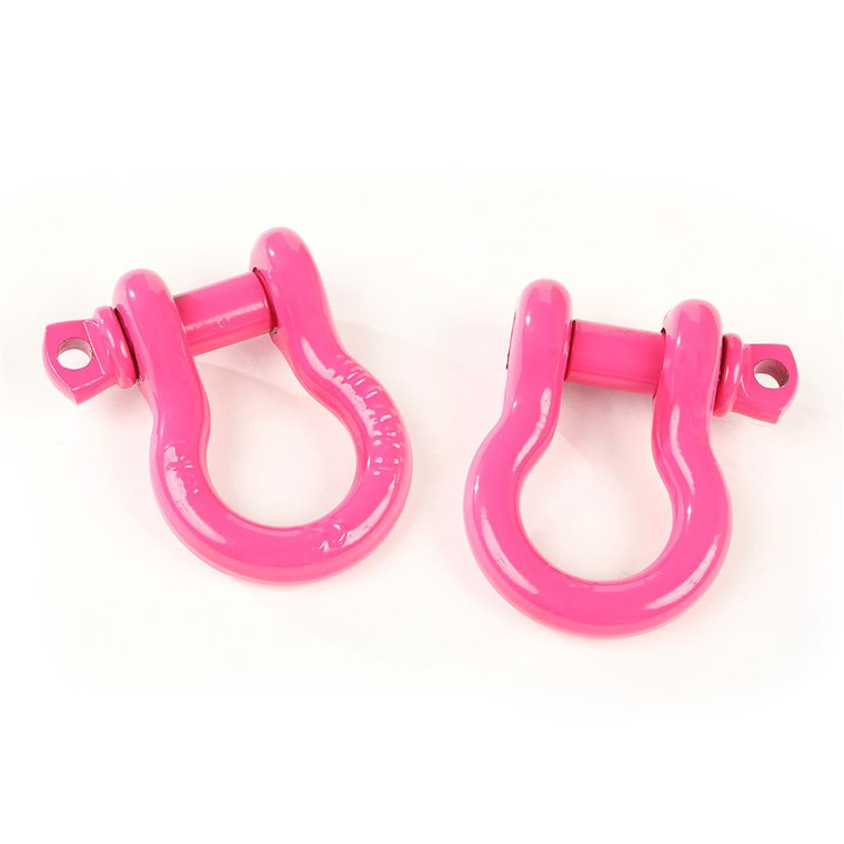 Rugged Ridge - Dring Shackles 3/4inch Pink Steel Pair - 11235.09