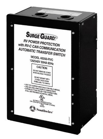 Southwire - Automatic Transfer Switch 50asurge Guard Full Rv Protection - 40350-RVC