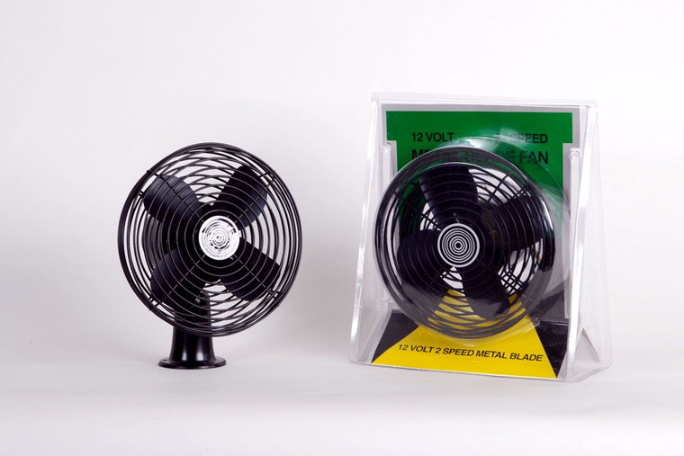 Madison Accessories Division - Fan 12v Fan2speedblackmetalbladeclamshellmadison Acc.(12cs) - 31000
