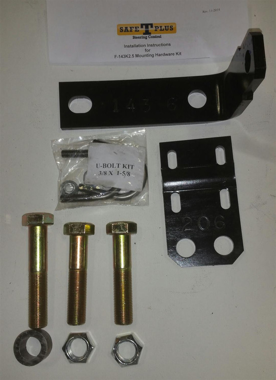 Safe-T-Plus - Mounting Hardware Kit For Freightliner Xc 15/8in Tie Rod - F-143K2.5