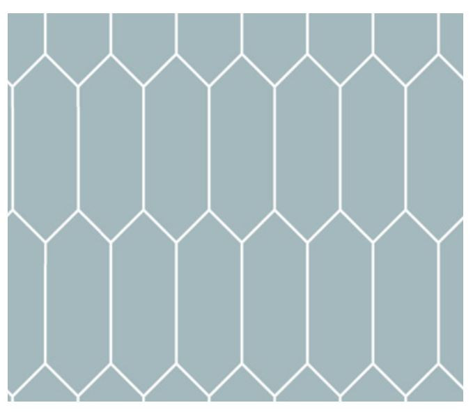 Genesis - Revive Backsplash Coastal Blue Picket 18in X 24in - 494033
