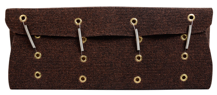 Newcorp - Polyester Rv Step Rug For 22in W Entry Steps22in X 22in W Incl Fastener Springs Gray(pack Of 3) - 0 80