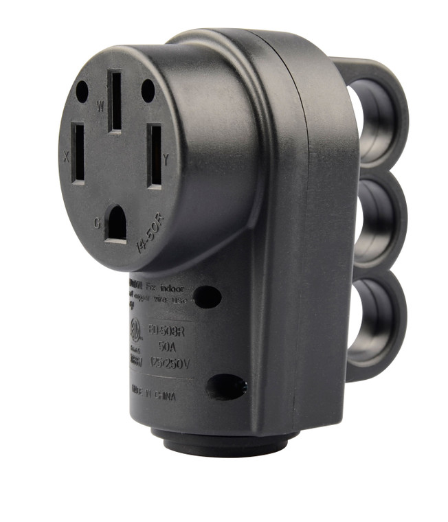Newcorp - 50 Amp Replacement Receptacle For 50 Amp Rv Power Cablenema 1450r Etlcertified - 0 93