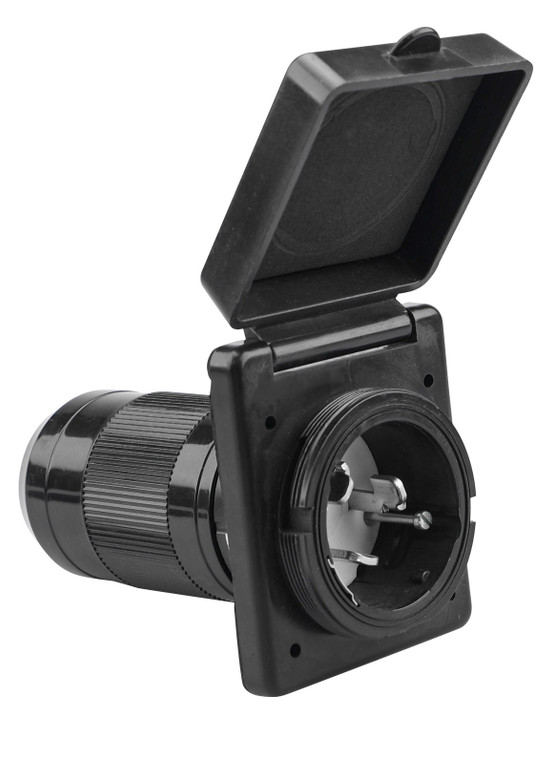 Newcorp - 50a Waterproof Rv Power Inletrated 125/250v / 50 Amp / 12500w Nema Ss250p Connector - 0 96