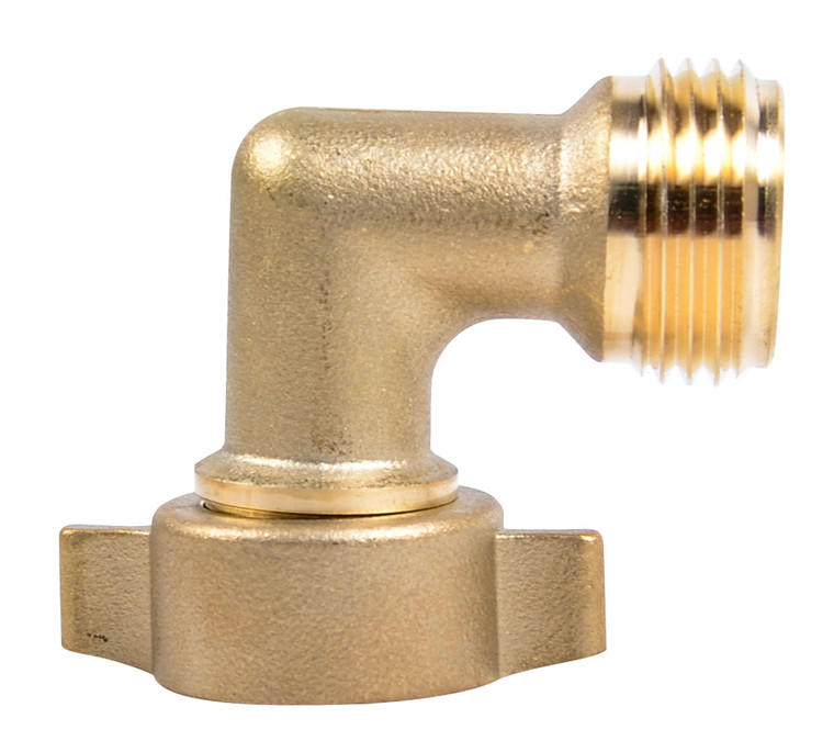 Newcorp - 90 Degreebrass Hose Elbow For Standard 3/4in Garden Hose Thread - 276