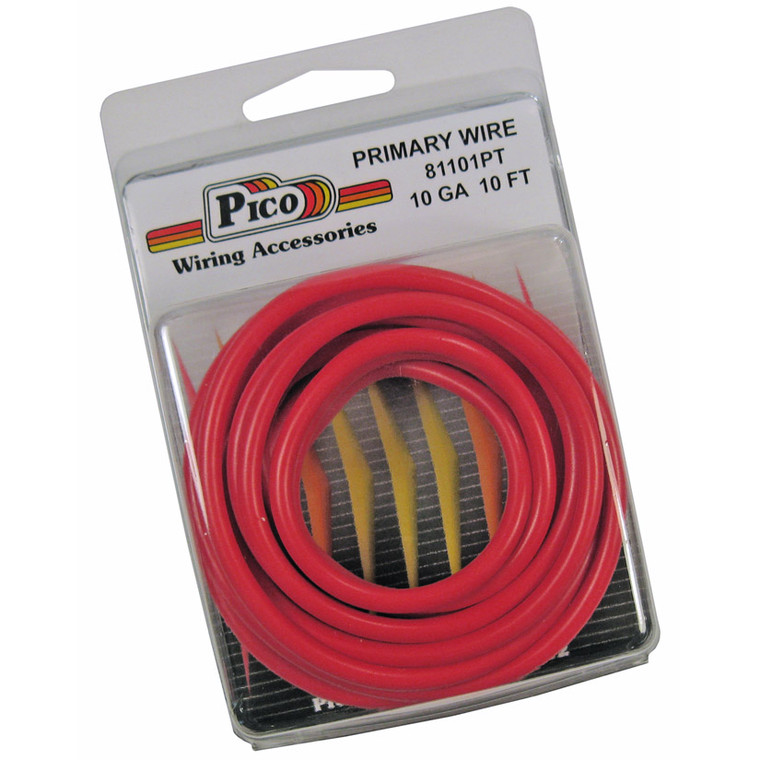 Pico Wiring Accessories - Primary Wire10 Awg Red 10ft Pack - 81101PT