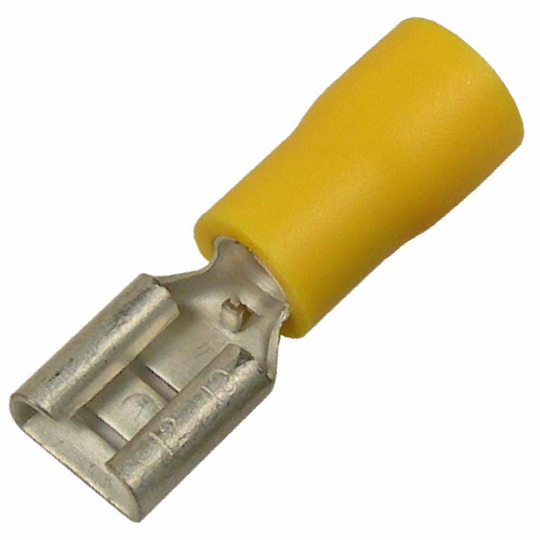 Pico Wiring Accessories - Vinylinsulated Quick Connectfemale 0.250in 1210 Awg(yellow)(pack Of 5) - 1955KT