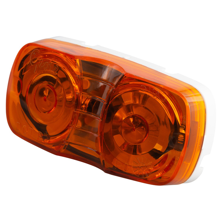 Grote Industries - Twobulb Duramold Squarecorner Clearance Marker Lightamber - 46793