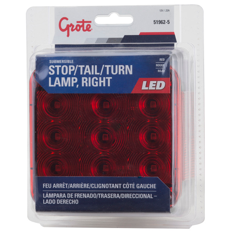 Grote Industries - Submersible Led Trailer Lighting Kitrh Stop Tail Turn - 51962-5