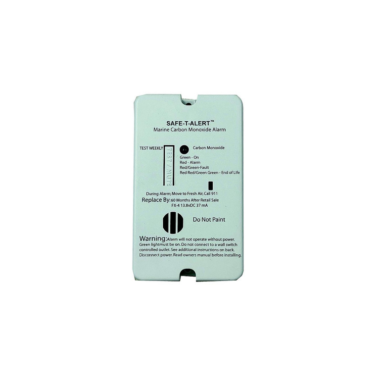 MTI Industries - Marine Carbon Monoxide Alarm Wht Surface Mount 12 Vdc Hard Wire - FX-4- MARINE
