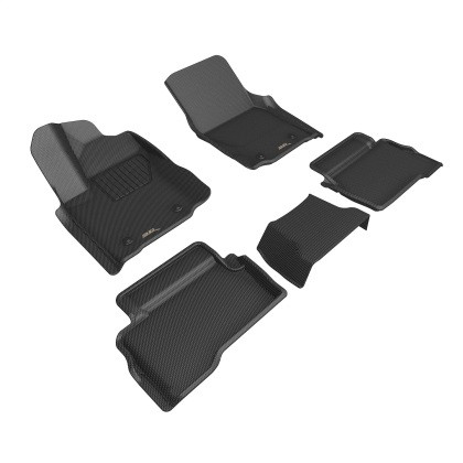 3D Mats - 2424 Tacoma Gas Double Cab Kagu Floorliner Row1 And 2 Black - L1TY32201509