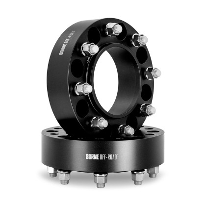 Mishimoto - Borne Off Road - 0321 F250/f350 Borne Offroad Wheel Spacers 8x170 125 50 M14  Black (pair) - BNWS-002-500BK