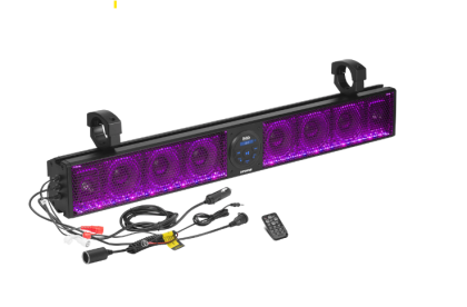 BOSS Audio - 36in Ipx5 Rated Atv/utv Sound Bar Audio System W/bt Audio Streaming/builtin Cla - BRT36RGB