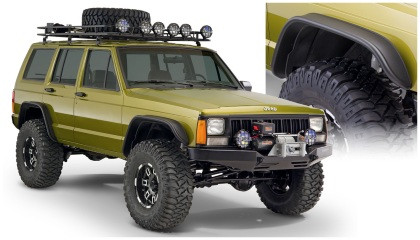 Bushwacker - 8401 Jeep Cherokee Xj Flat Style Fender Flares - 10922-07