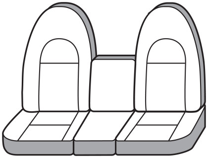 Covercraft Industries - 9402 Ram 40/20/40 Bench/hiback Taupe Seat Cover - SS3250PCTP
