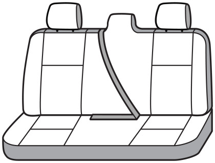 Covercraft Industries - 19c Ram 1500 Polycotton Seatsaver Custom Second Row Seat Covers Charcoal - SS7527PCCH